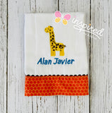 Giraffe Burp Cloth