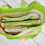 Fox and Sloth Themed Baby Bag, Diaper Changing Pad, Wipes Clutch, Baby Blanket, Burp Cloth and Bib for Boy