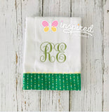 Monogrammed Burp Clothes