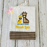 Giraffe Burp Cloth