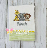 Noah’s Ark Themed Burp Cloths 3