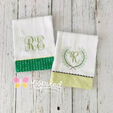 Monogrammed Burp Clothes
