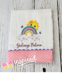 Rainbow with Sun Burp Cloth 2