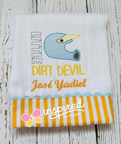 Little Dirt Devil Burp Cloth