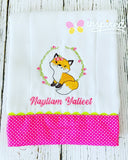 Fox Girl Set Burp Cloths Set