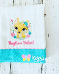 Fox Girl Set Burp Cloths Set