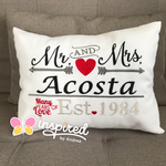 Mr. and Mrs. Pillow Many Years of Love