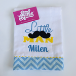 Little Man Mustache Burp Cloth