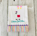 Llama with flower Burp Cloth