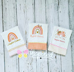 Boho Rainbow Set Burp Cloths