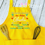 Personalized Apron for Grandma Option 1