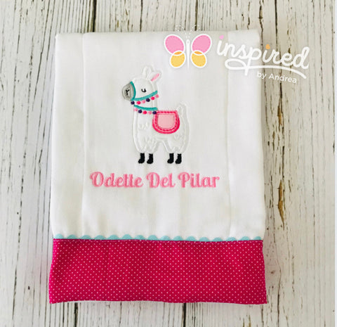 Llama Burp Cloth