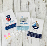 Nautical Themed Burp Cloths 3