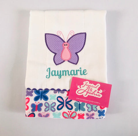 Butterfly Burp Cloth