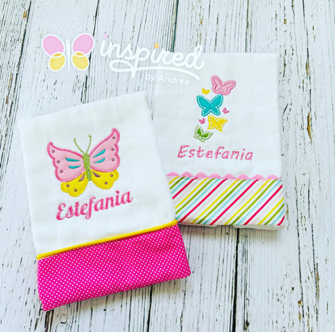 Butterfly Burp Clothes