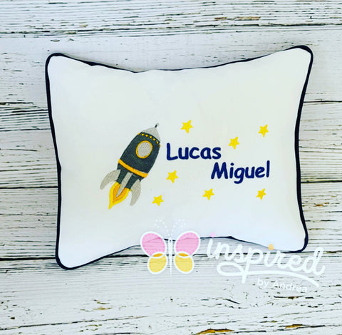 Spaceship Small Pillow