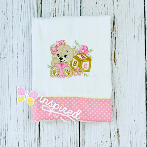 Baby Bear Burp Cloth