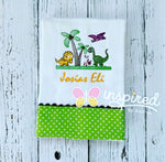 Dinosaurs Burp Cloth