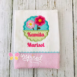 Flower Name Burp Cloth