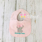 Big Bow Baby Elephant Bib