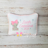 Elephant Small Pillow and Burp Cloth Set